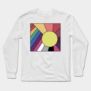 Retro Rainbow Sunshine Long Sleeve T-Shirt